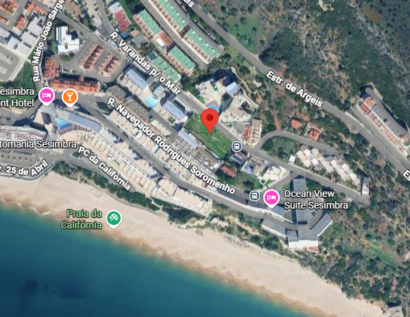 Aerial view of the location
